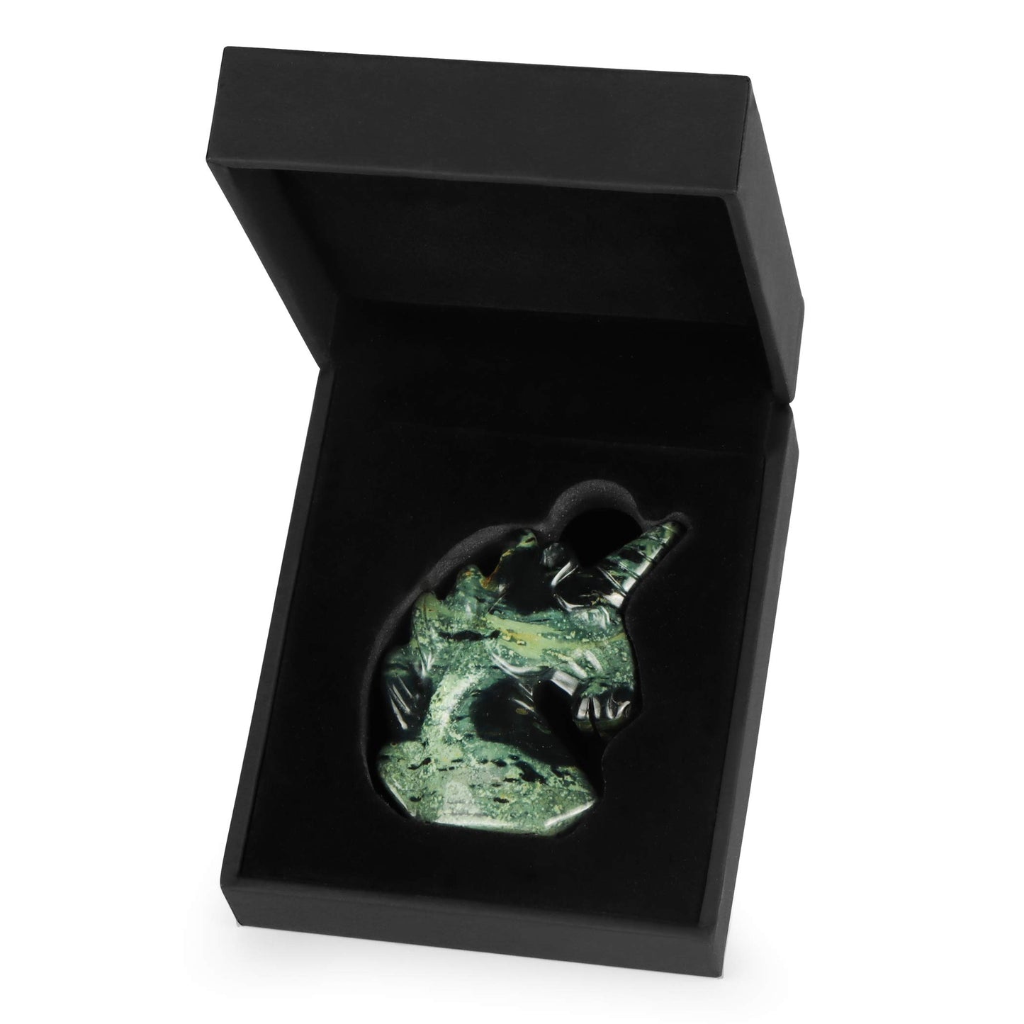 Artistone 3" Crystal Unicorn Figurines Statue,Hand Carved Kambaba Jasper Gemstone Magical Unicorn Healing Stones Collectibles Christmas Ornaments