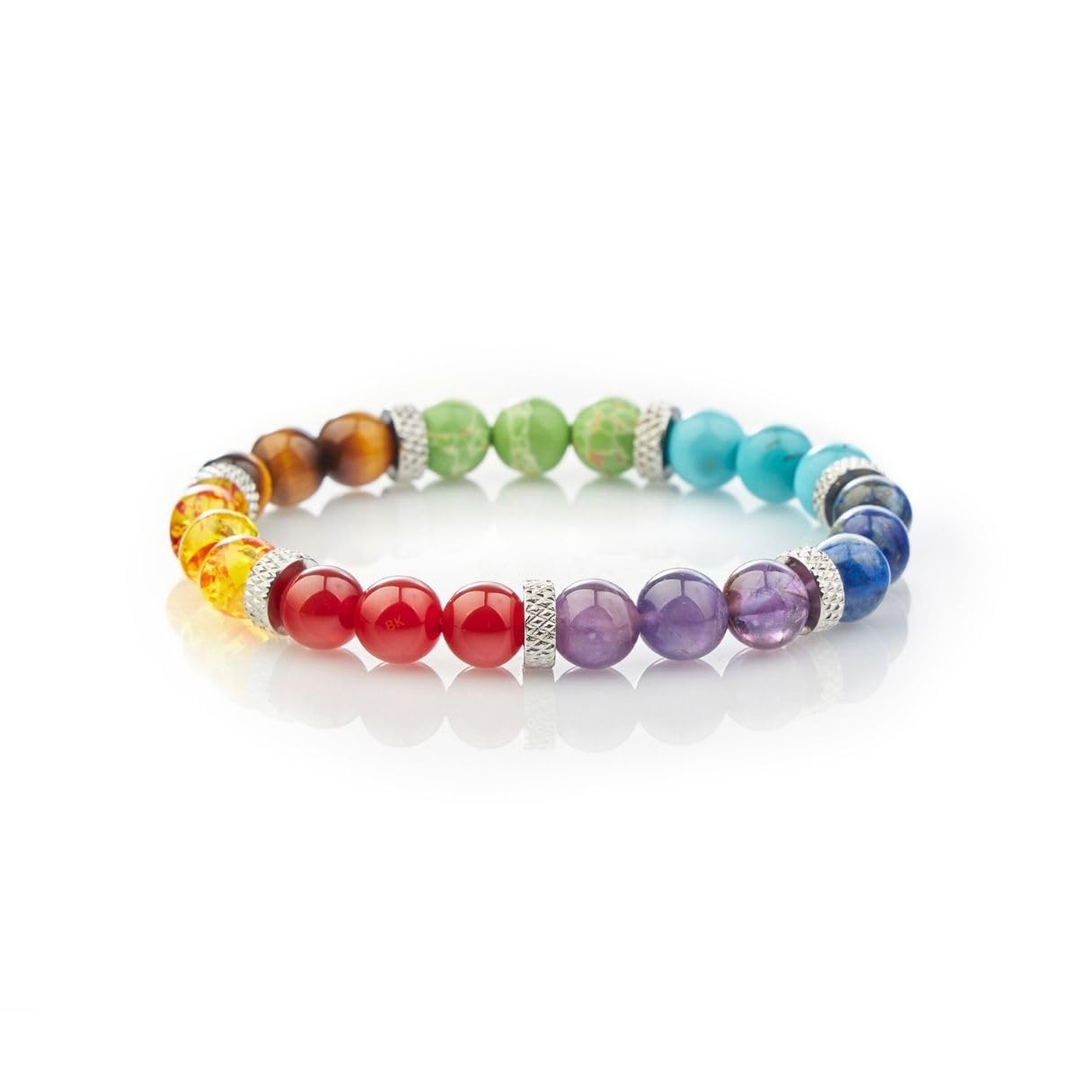Buddha & Karma 7 Chakra Gemstone Bracelets - Men’s Bracelet Offers Real Stones for Spiritual Focus & Wellness - A Protection Bracelet That Empowers Your Journey with Grounding, Clarity & Connection