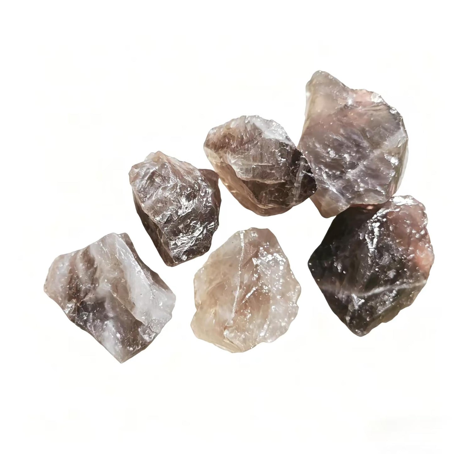 0.45lb Natural Smoky Quartz Raw Crystals 1.2-2″Rough Stones Healing Crystal for Reiki Healing, Chakra Balancing, Tumbling, Wire Wrapping, Home Decor