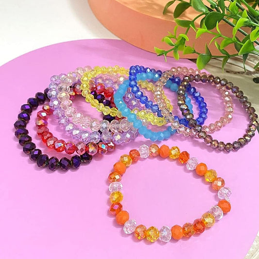 Pinhoollgo 60pcs 10mm Crystal Glass Beads Faceted Rondelle Glass Spacer Beads for Bracelets Necklace Pendants Earrings Key Chains Jewelry Making(Transparent)
