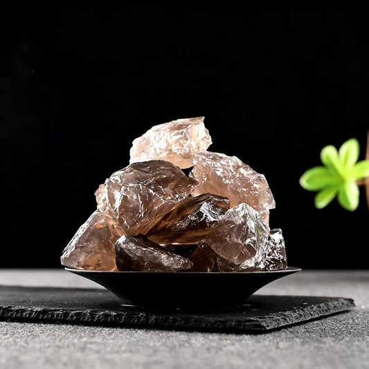 0.45lb Natural Smoky Quartz Raw Crystals 1.2-2″Rough Stones Healing Crystal for Reiki Healing, Chakra Balancing, Tumbling, Wire Wrapping, Home Decor