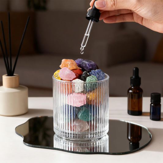 1 lbs Assorted Raw Crystals Bulk Colorful Healing Crystals and Stones,1" Large Gemstones for Tumbling Cabbing Fountain Decorative Reiki