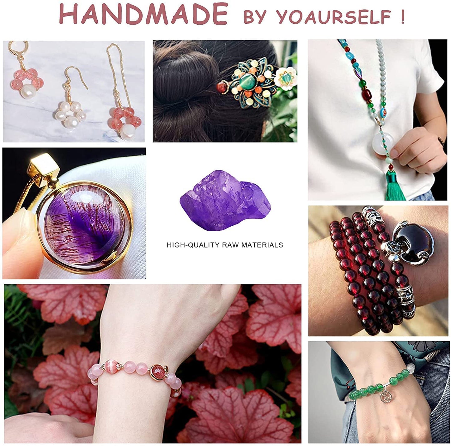48PCS 8MM Red Agate Stone Beads Energy Healing Beads for DIY Jewelry Bracelet Necklace Making for Jewelry Making 15Inch