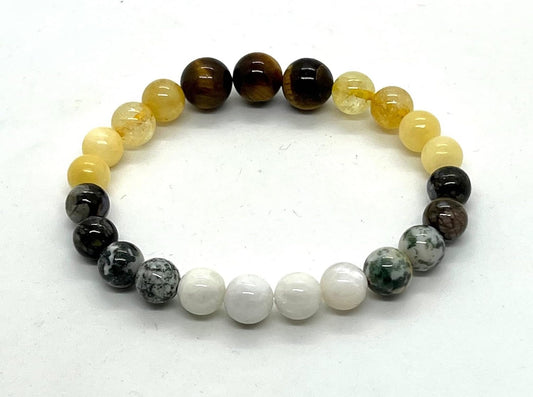 AWAKEN YOUR KUNDALINI Gemini Birthstone Bracelet – Multi-Chakra Balance & Zodiac Energy