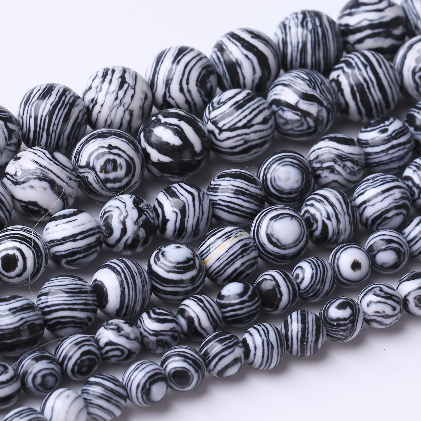 48PCS 8MM Black Malachite Beads Stone Beads Energy Healing Beads for DIY Jewelry Bracelet Necklace Making for Jewelry Making15Inch